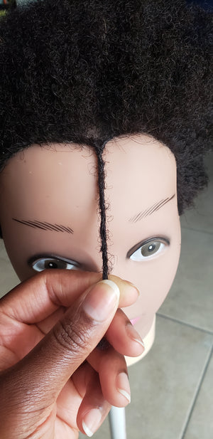 Training Mannequin Head w/ 100% Afro kinky human hair